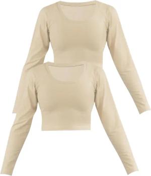 Janice Langarmshirt 2 x Damen crop