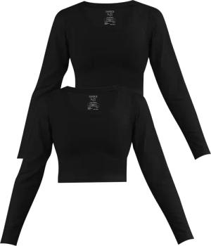 Janice Langarmshirt 2 x Damen crop