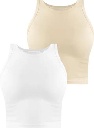 Janice Tanktop 2 x Damen crop