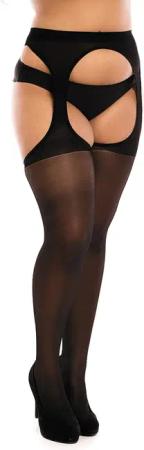 Biggi Big Ouvert Strumpfhose B127 schwarz