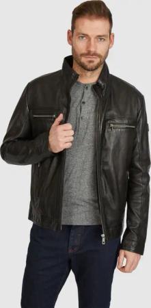 bugatti Lederjacke BUMATTI (1-St) aus hochwertigem