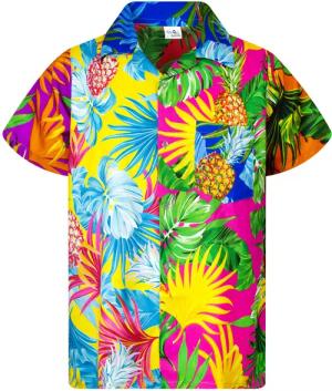 King Kameha Hawaiihemd Pineapple Leaves Funky