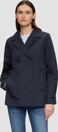 s.Oliver Funktionsjacke Wasserabweisende Cabanjacke mit Riegeldetail