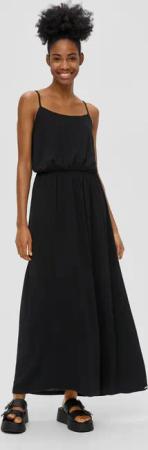 QS Maxikleid Maxikleid mit Raffung und