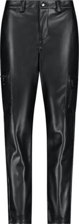 Monari 2-in-1-Hose Lederimitat Hose schwarz