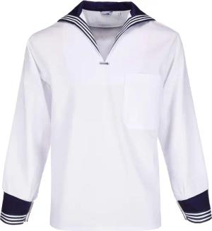 modAS Langarmhemd Unisex Matrosenhemd Klassisch -