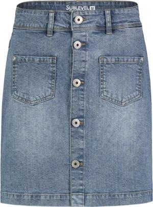SUBLEVEL Jeansrock Damen Maxi Midi Mini