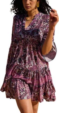 Charis Moda Tunikakleid Sommerkleid romantischer Boho