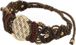 Guru-Shop Armreif Goa Armband, Makramee, Festival