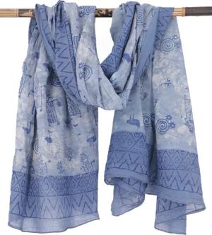Guru-Shop Sarong Leichter Pareo, Sarong, handbedrucktes..