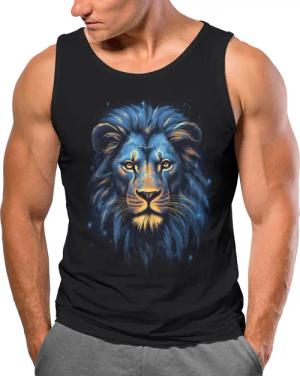 Neverless Tanktop Herren Tank-Top Löwe Lion
