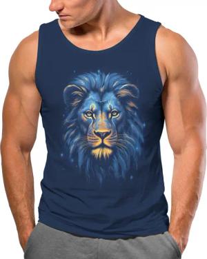 Neverless Tanktop Herren Tank-Top Löwe Lion