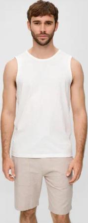 s.Oliver T-Shirt ärmelloses Shirt Flammgarn, Jersey,