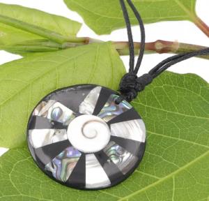 Guru-Shop Perlenkette Ethno Kette, Surferkette mit