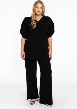 YOEK Bootcuthose Damen Hose Große Größen