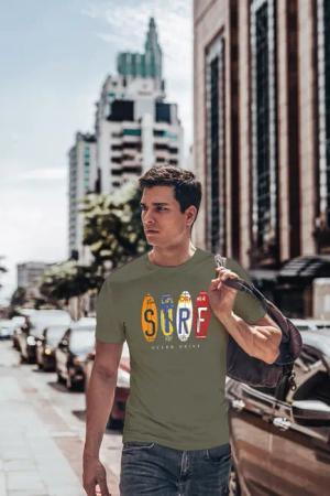Neverless Print-Shirt Herren T-Shirt Print Surfboards