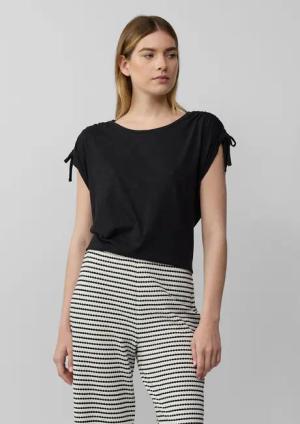 s.Oliver Shirttop T-Shirt mit Flammgarnstruktur und