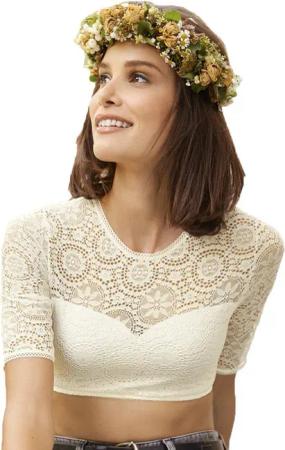 Nina Von C. Dirndlbluse Spitzen Bluse