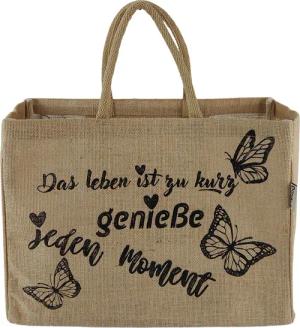 Domelo Einkaufskorb Jute Einkaufskorb, Vegan Einkaufstasche,