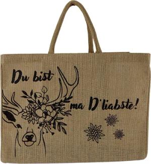Domelo Einkaufskorb Jute Einkaufskorb, Vegan Einkaufstasche,