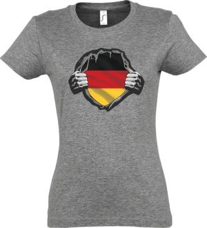 Youth Designz T-Shirt Deutschland Herz Damen