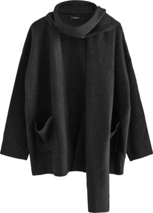 Next Strickjacke Strickjacke mit Schal (1-tlg)