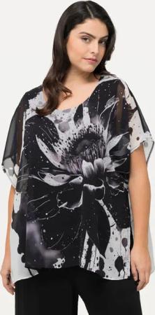 Ulla Popken T-Shirt Blusenshirt doppellagig Blüten