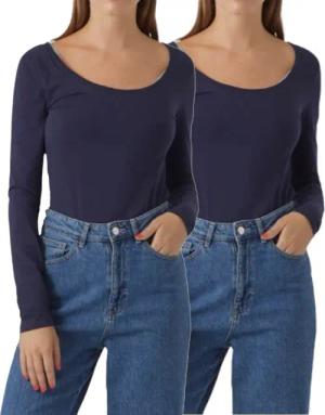 Vero Moda Langarmshirt stilvolle Longsleeves mit