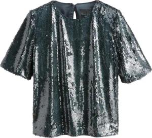 Next Paillettenshirt T-Shirt mit Pailletten (1-tlg)