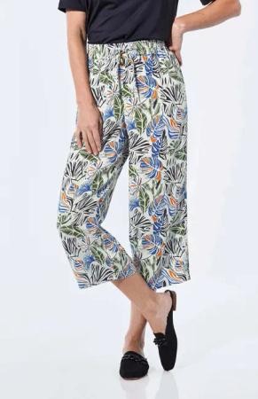 GOLDNER Schlupfhose Kurzgröße: Sommerliche Druckhose