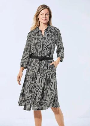 GOLDNER Sommerkleid Blusenkleid mit Hemdkragen