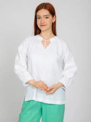 VICCI Germany Langarmbluse aus Leinen mit