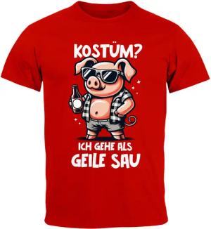 MoonWorks Print-Shirt Herren T-Shirt Fasching Karneval