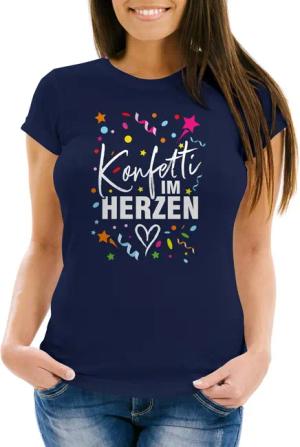 MoonWorks Print-Shirt Damen T-Shirt Fasching Karneval