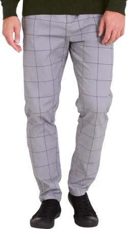 BlauerHafen Chinohose Herren Formaler Check Hose