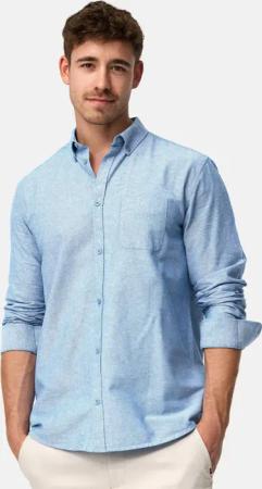 Indicode Langarmhemd Kepner mit Button-Down-Kragen und