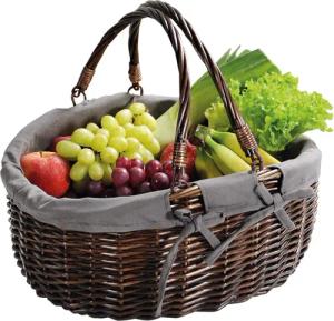 KESPER® Einkaufskorb Einkaufskorb, braun gebeizt, Weidengeflecht,
