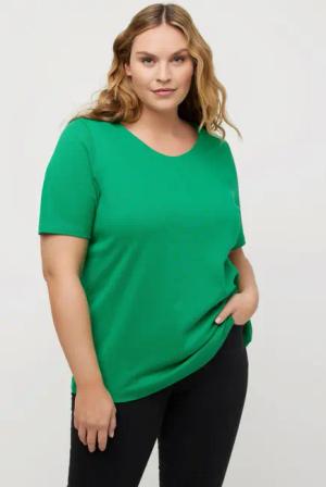 Ulla Popken T-Shirt Shirt doppellagige Vorderseite