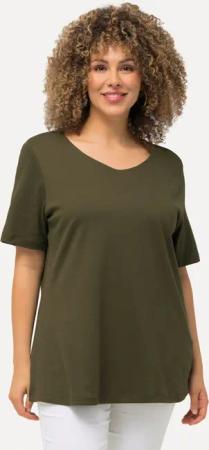 Ulla Popken T-Shirt Shirt doppellagige Vorderseite