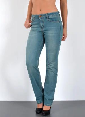 ESRA Straight-Jeans Damen Jeans Gerade hohe