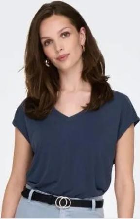 ONLY Blusentop ONLHANNAH S/S V-NECK TOP
