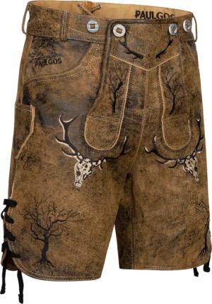 PAULGOS Trachtenhose Herren Lederhose Kurz mit