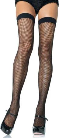 Leg Avenue Strapsstrümpfe Straps-Strümpfe aus Netz