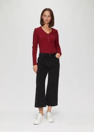 s.Oliver 3/4-Hose Elastische Culotte aus Cord