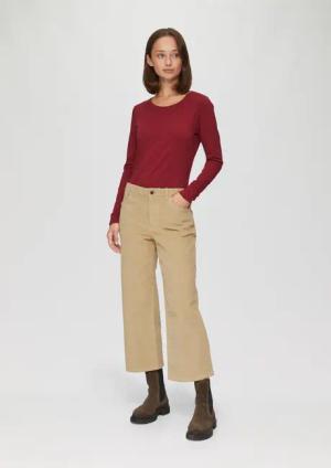 s.Oliver 3/4-Hose Elastische Culotte aus Cord
