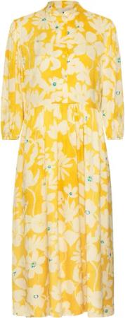 Reitmayer Midikleid Blumen-Kleid mit Stehkragen