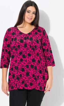 Ulla Popken T-Shirt Shirt Blüten A-Linie