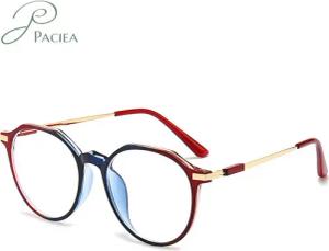 PACIEA Lesebrille Damen Herren Rundrahmen Blaulichtfilter
