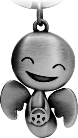FABACH Schlüsselanhänger Schutzengel Happy mit Lenkrad