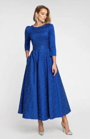 MATSOUR'I Cocktailkleid Alyzee Unifarbe, Jacquard mit